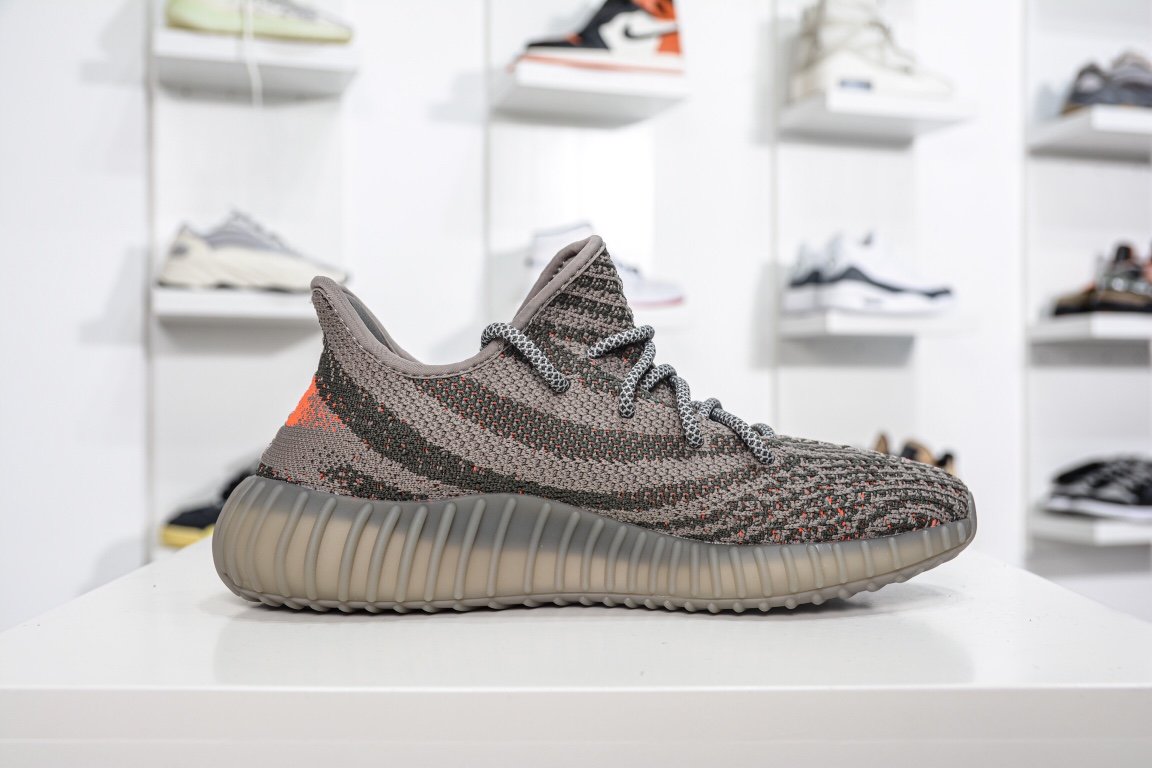 190 Adidas Yeezy Boost 350V2 灰橙 FY2903