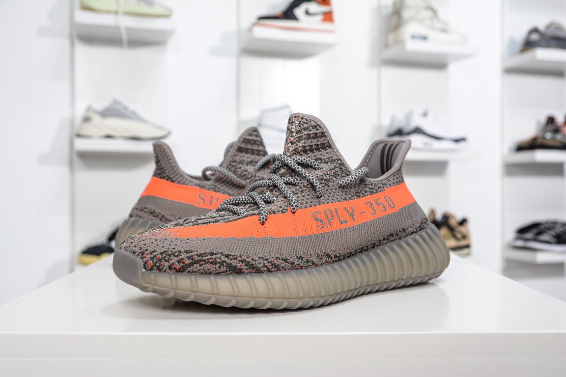 190 Adidas Yeezy Boost 350V2 灰橙 FY2903