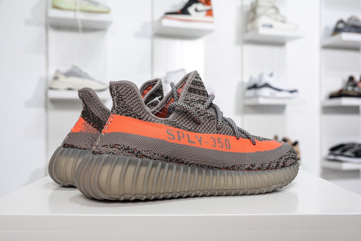 190 Adidas Yeezy Boost 350V2 灰橙 FY2903