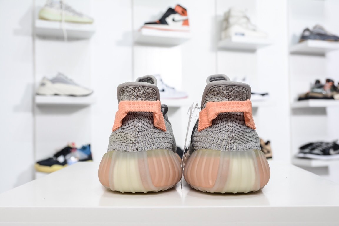 190 Adidas Yeezy Boost 350V2 “ Ture Form” 灰橙3.0 欧洲限定  EG7492