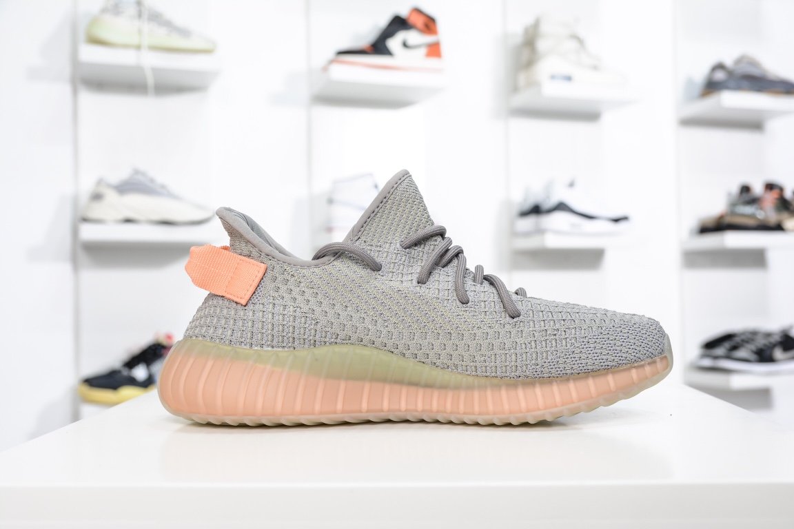 190 Adidas Yeezy Boost 350V2 “ Ture Form” 灰橙3.0 欧洲限定  EG7492