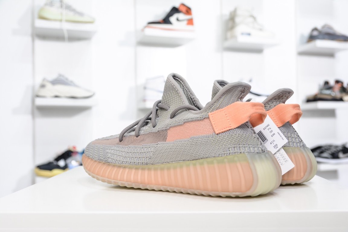 190 Adidas Yeezy Boost 350V2 “ Ture Form” 灰橙3.0 欧洲限定  EG7492