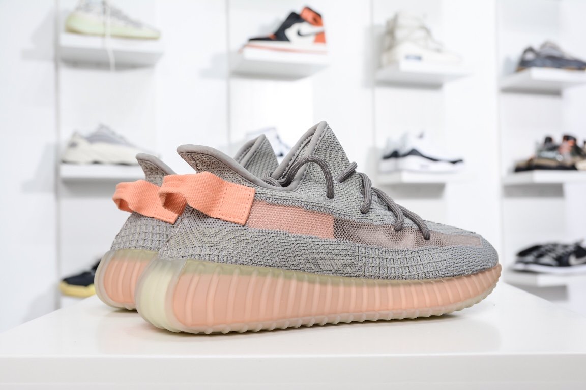 190 Adidas Yeezy Boost 350V2 “ Ture Form” 灰橙3.0 欧洲限定  EG7492