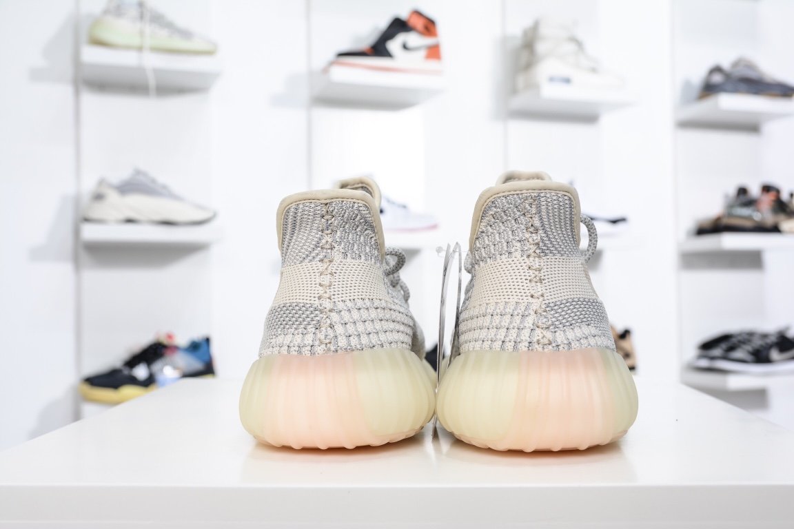 190 Adidas Yeezy Boost 350V2 Lundmark 须白天使 FU9161