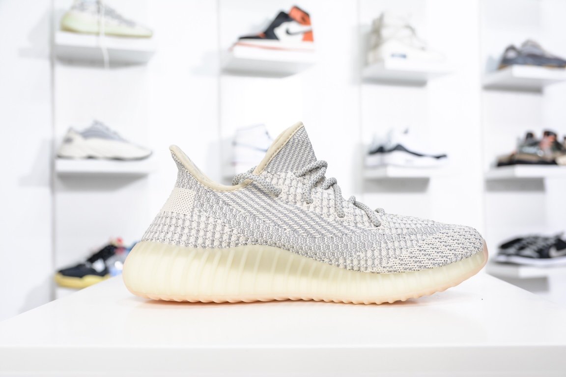 190 Adidas Yeezy Boost 350V2 Lundmark 须白天使 FU9161