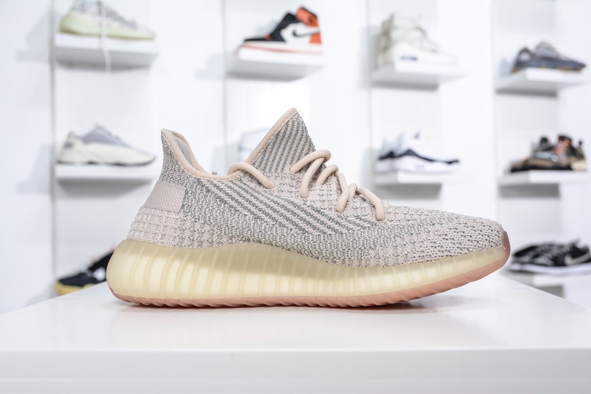 210 Adidas Yeezy Boost 350V2 天鹅白满天星FW5318