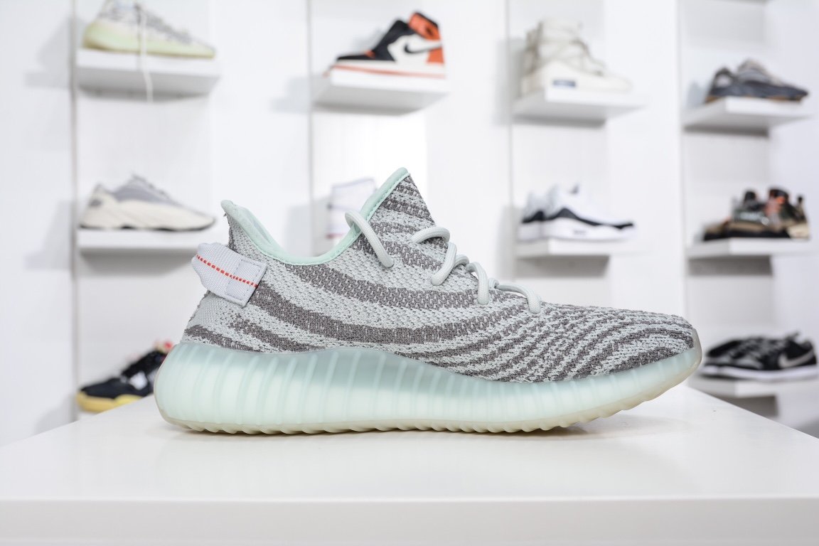 190 Adidas Yeezy Boost 350V2 “Blue Tint”冰蓝 可燃冰 B37571