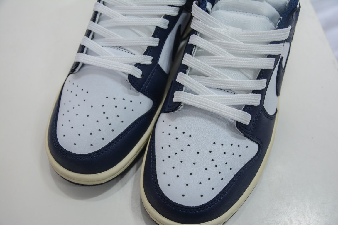 280 原装NIKE DUNK LOW "Aged Navy"海军蓝纯原进口头层 DD1503-115