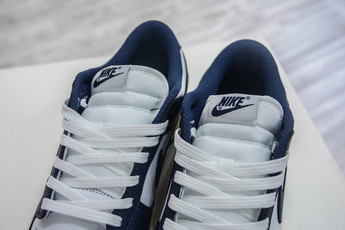 280 原装NIKE DUNK LOW "Aged Navy"海军蓝纯原进口头层 DD1503-115