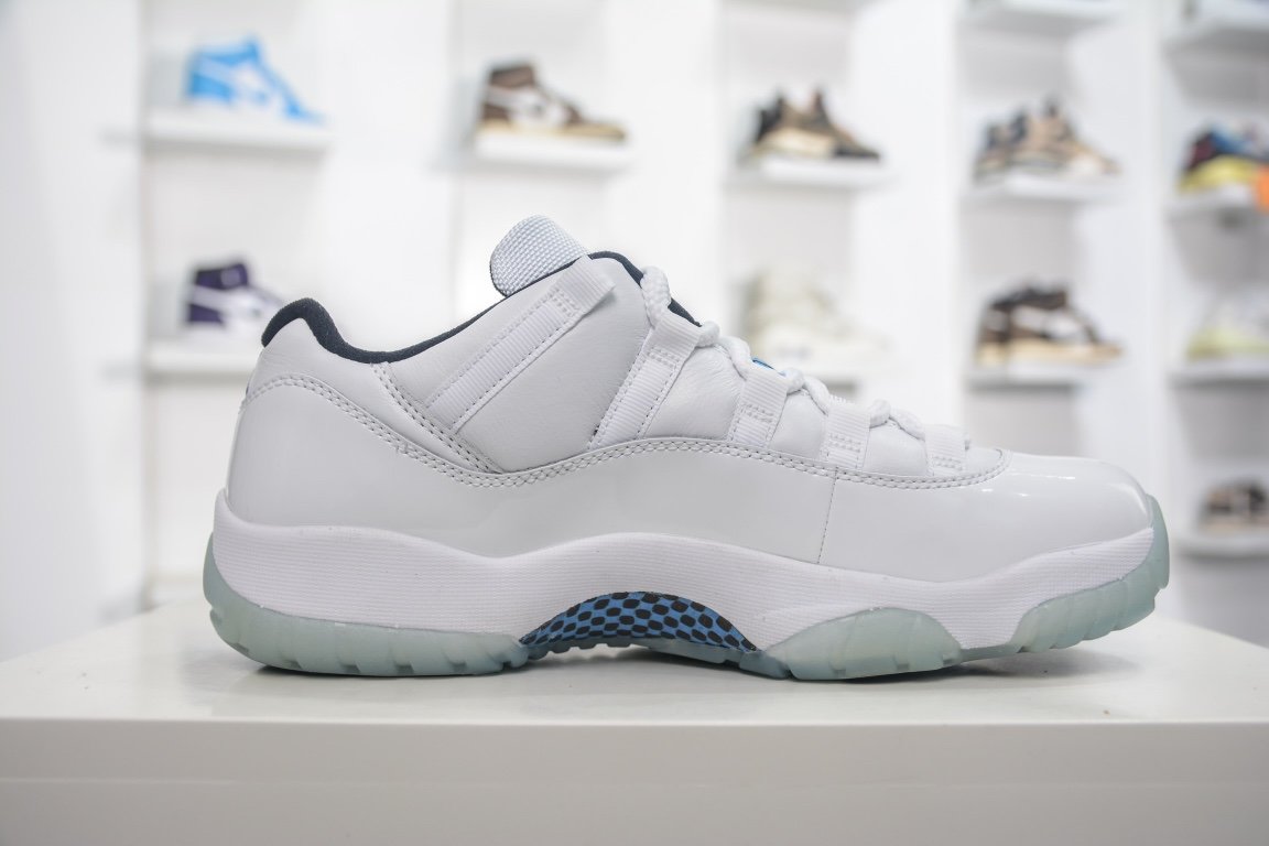 240 大厂特价Air Jordan 11 Retro Low "Legend Blue" AJ11乔11 传奇蓝 低帮男子文化篮球鞋 AV2187-117