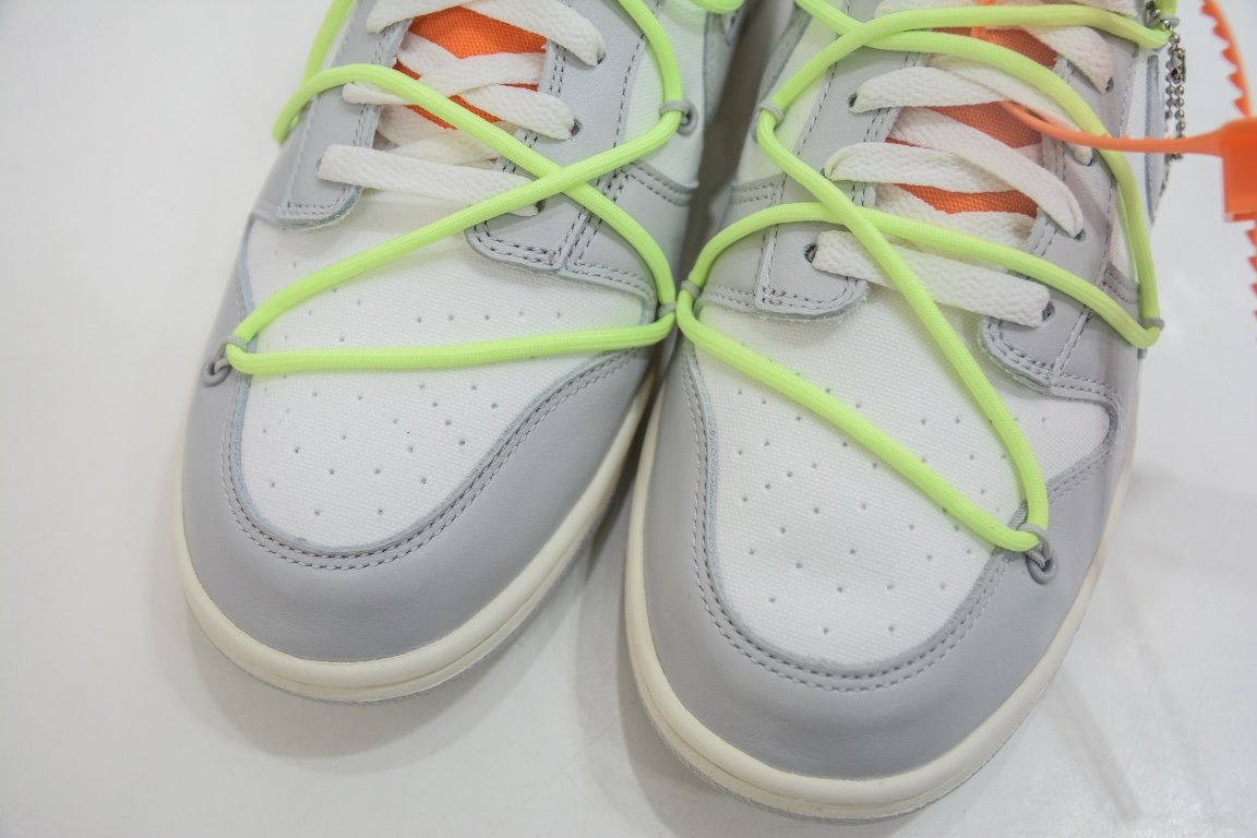 420 【核心主推】 新特供市面唯一天花板级别 Off-White x Nike Dunk Low "The 50" No.43 灰白 DM1602-128