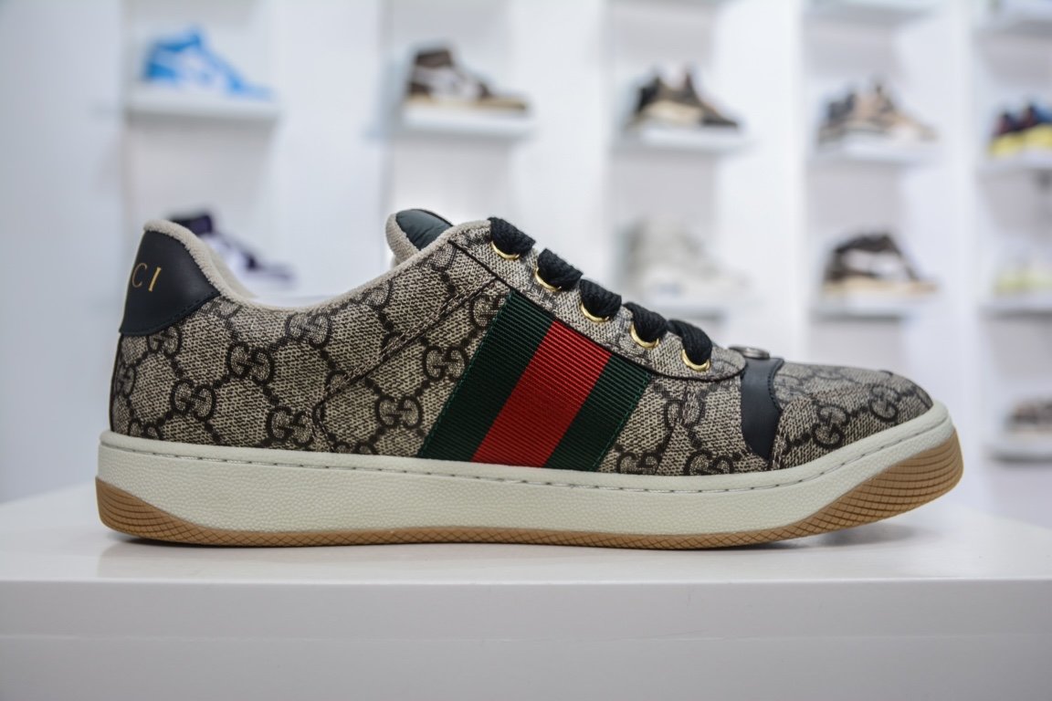 480  Gucci Distressed Screener sneaker古驰小脏鞋系列