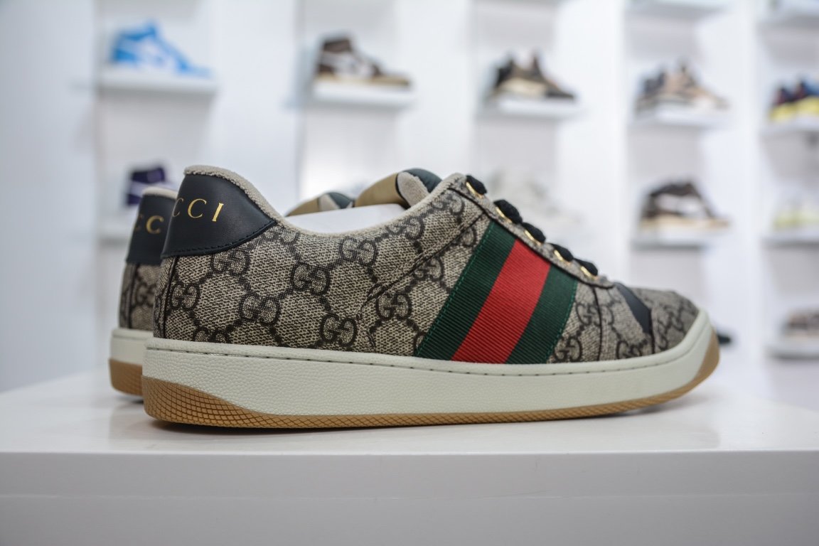 480  Gucci Distressed Screener sneaker古驰小脏鞋系列