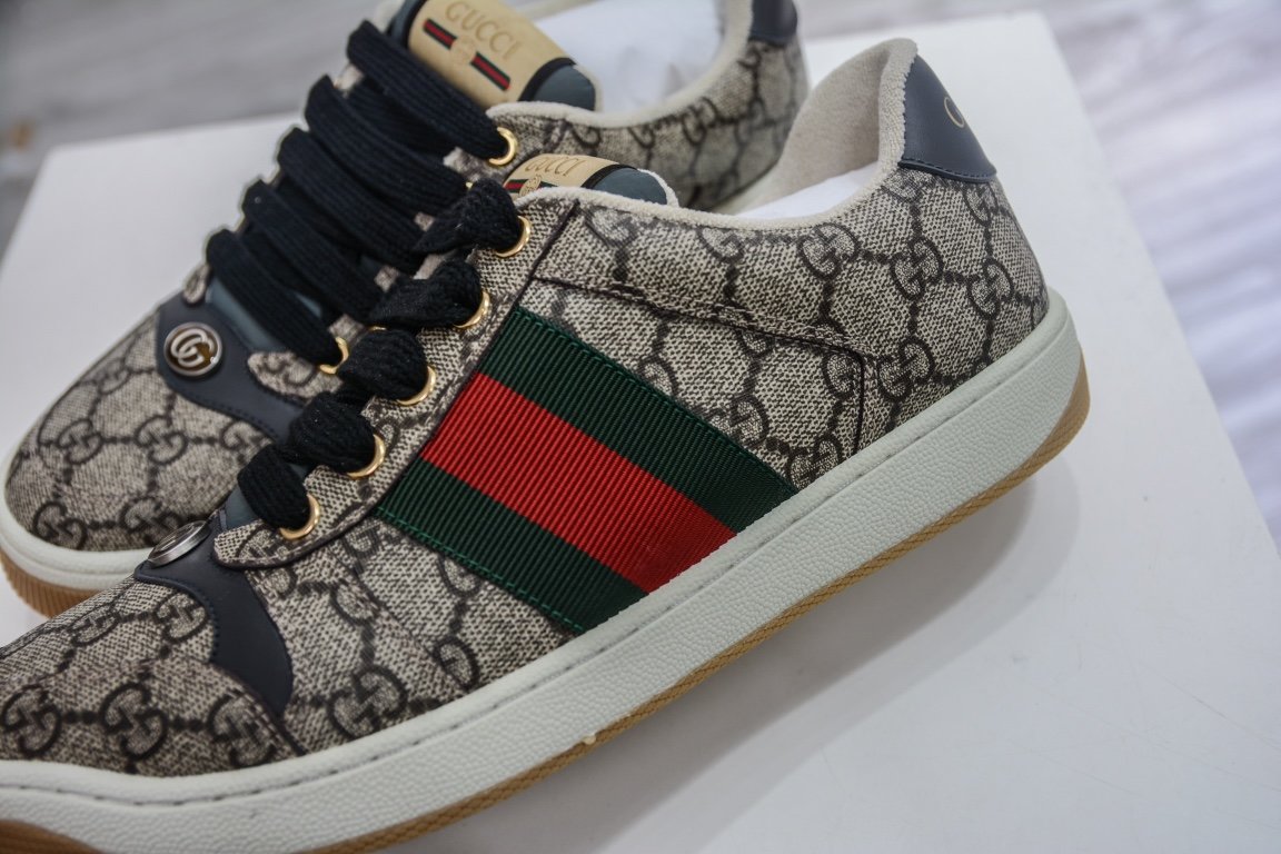 480  Gucci Distressed Screener sneaker古驰小脏鞋系列