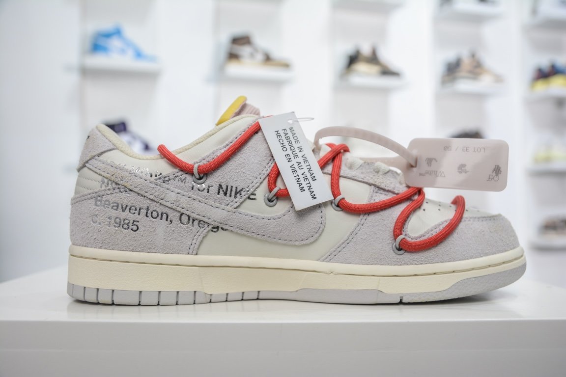 420 【核心主推】 新特供市面唯一天花板级别 Off-White x Nike Dunk Low "The 50" No.1 灰白 DJ0950-118