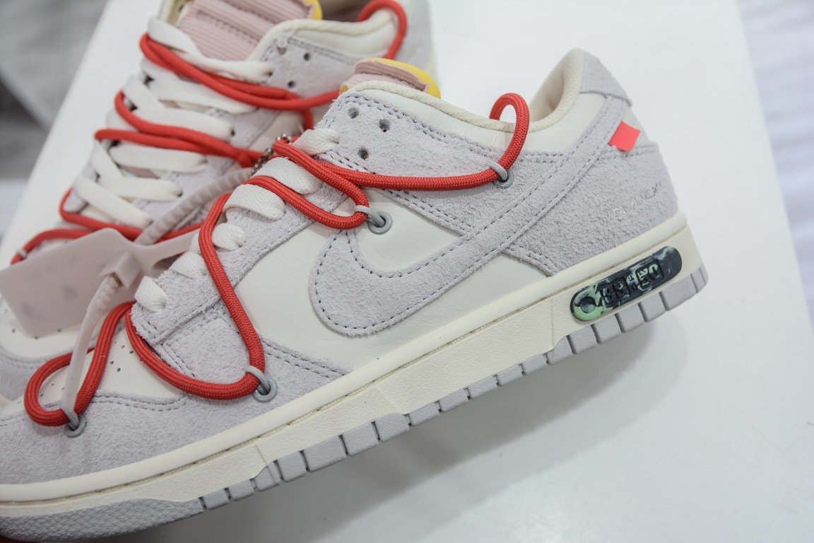 420 【核心主推】 新特供市面唯一天花板级别 Off-White x Nike Dunk Low "The 50" No.1 灰白 DJ0950-118