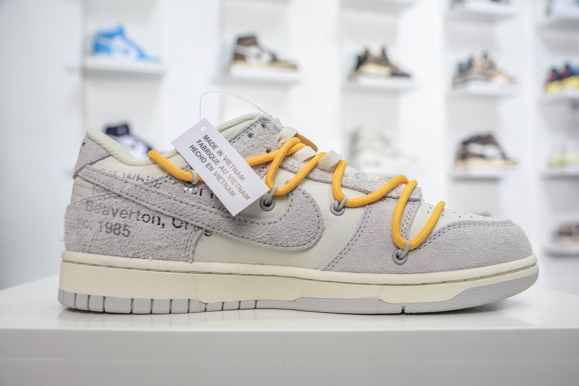 420 【核心主推】 新特供市面唯一天花板级别 Off-White x Nike Dunk Low "The 50" No.39 灰白 DJ0950-109