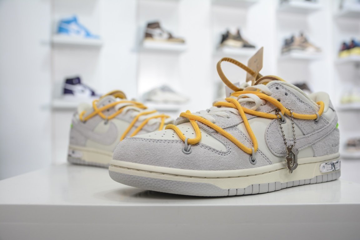 420 【核心主推】 新特供市面唯一天花板级别 Off-White x Nike Dunk Low "The 50" No.39 灰白 DJ0950-109