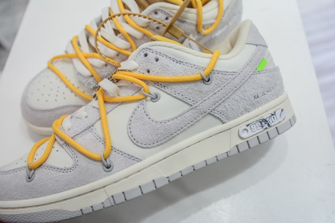 420 【核心主推】 新特供市面唯一天花板级别 Off-White x Nike Dunk Low "The 50" No.39 灰白 DJ0950-109