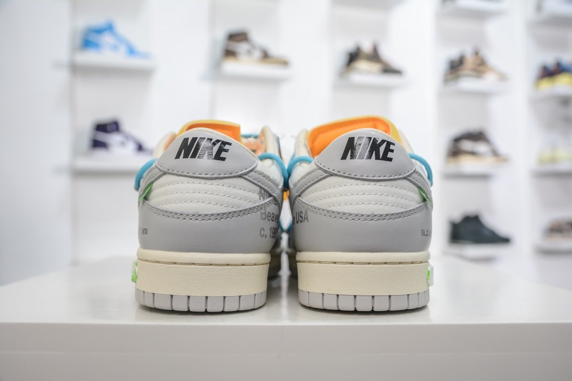 420 【核心主推】 新特供市面唯一天花板级别 Off-White x Nike Dunk Low "The 50" No.02 灰白 DM1602-115