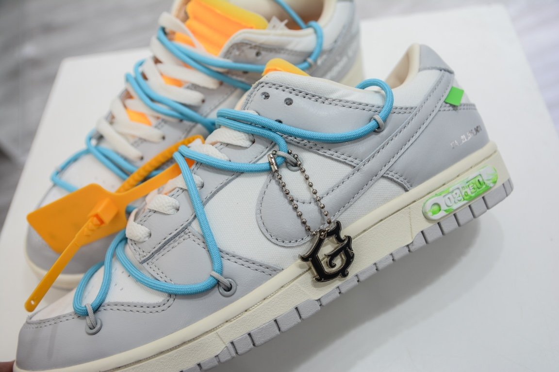 420 【核心主推】 新特供市面唯一天花板级别 Off-White x Nike Dunk Low "The 50" No.02 灰白 DM1602-115