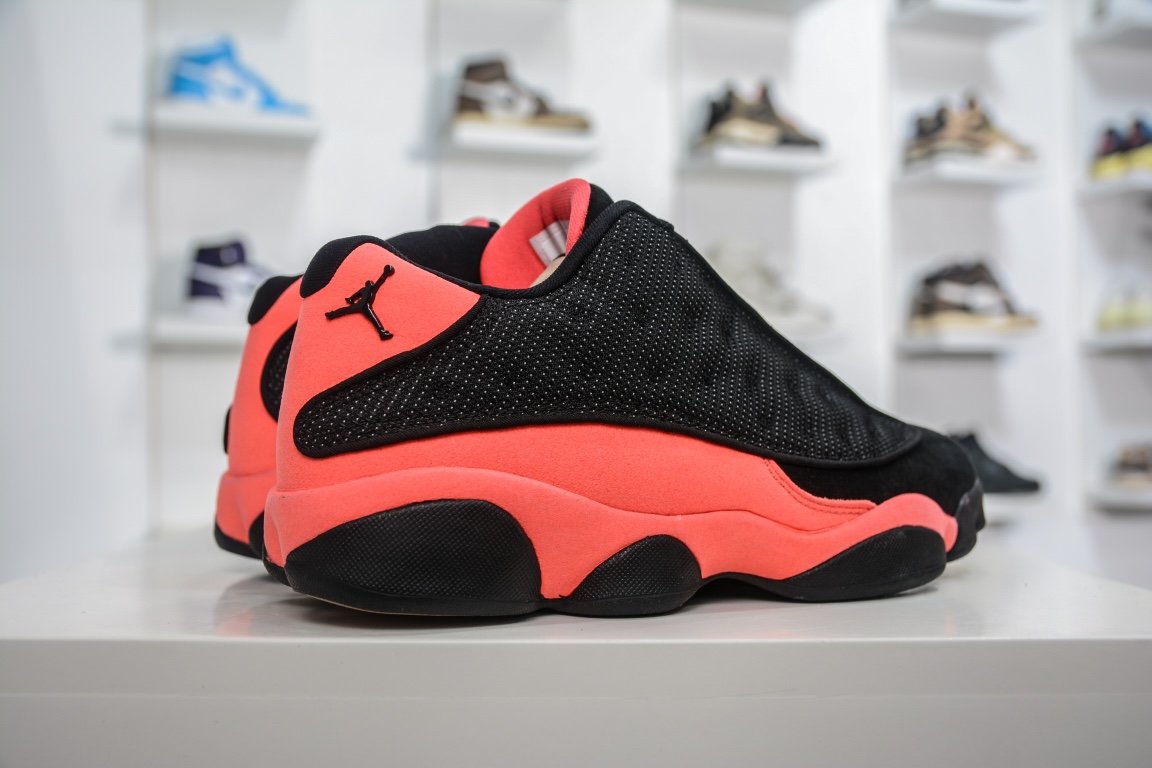 450  凝结集团品牌CLOT x Air Jordan XIII 13 Low "INFRA-BRED" 黑红AJ13兵马俑二代AT3102-006