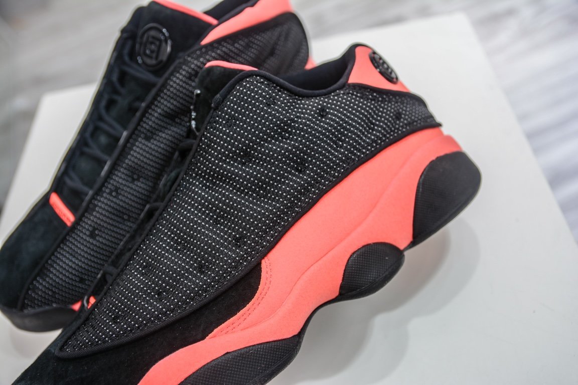 450  凝结集团品牌CLOT x Air Jordan XIII 13 Low "INFRA-BRED" 黑红AJ13兵马俑二代AT3102-006