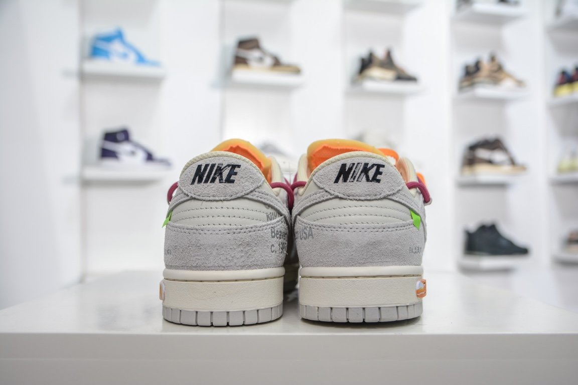 350 独家纯原给足优势 Off-White x Nike Dunk Low "The 50" No.35 灰白 DJ0950-114