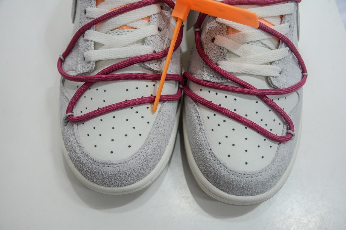 350 独家纯原给足优势 Off-White x Nike Dunk Low "The 50" No.35 灰白 DJ0950-114