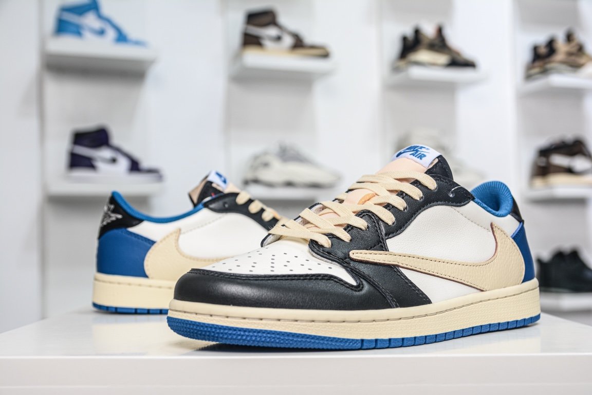 280 Travis Scott x Fragment Design x Air Jordan 1 Low 藤原浩三方联名DM7866-140