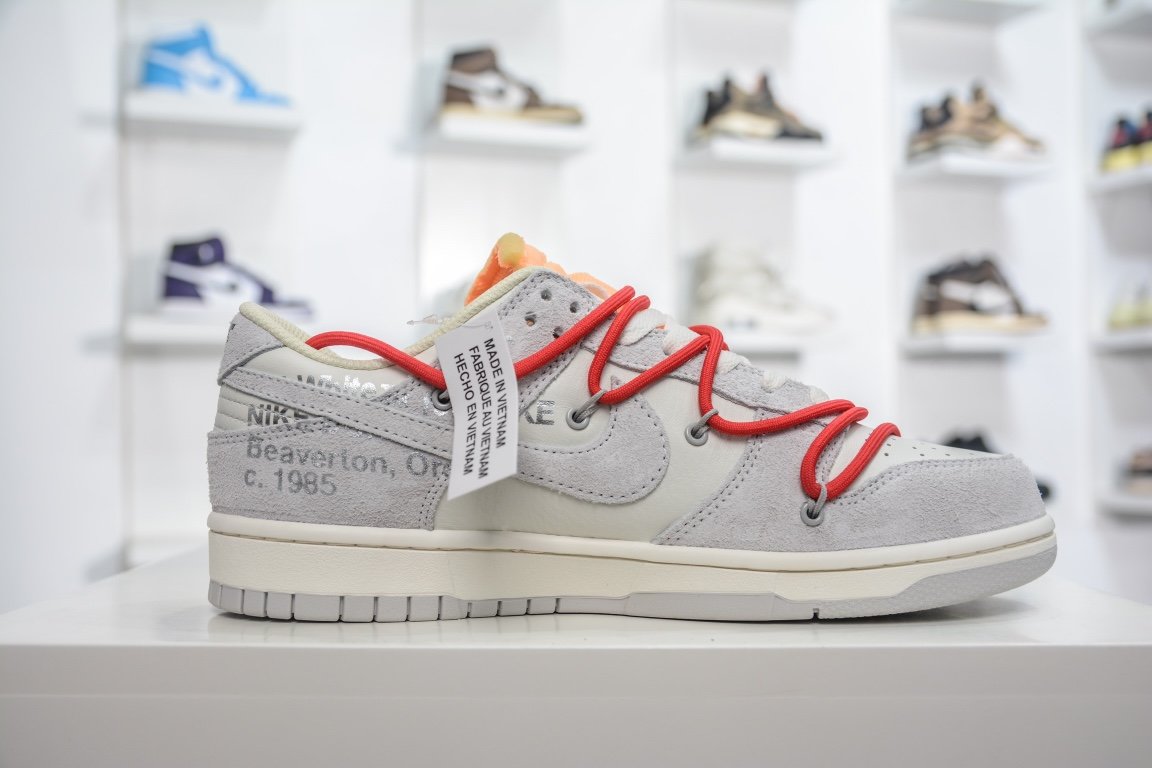 380 独家纯原给足优势 Off-White x Nike Dunk Low "The 50" No.40 灰白DJ0950-103