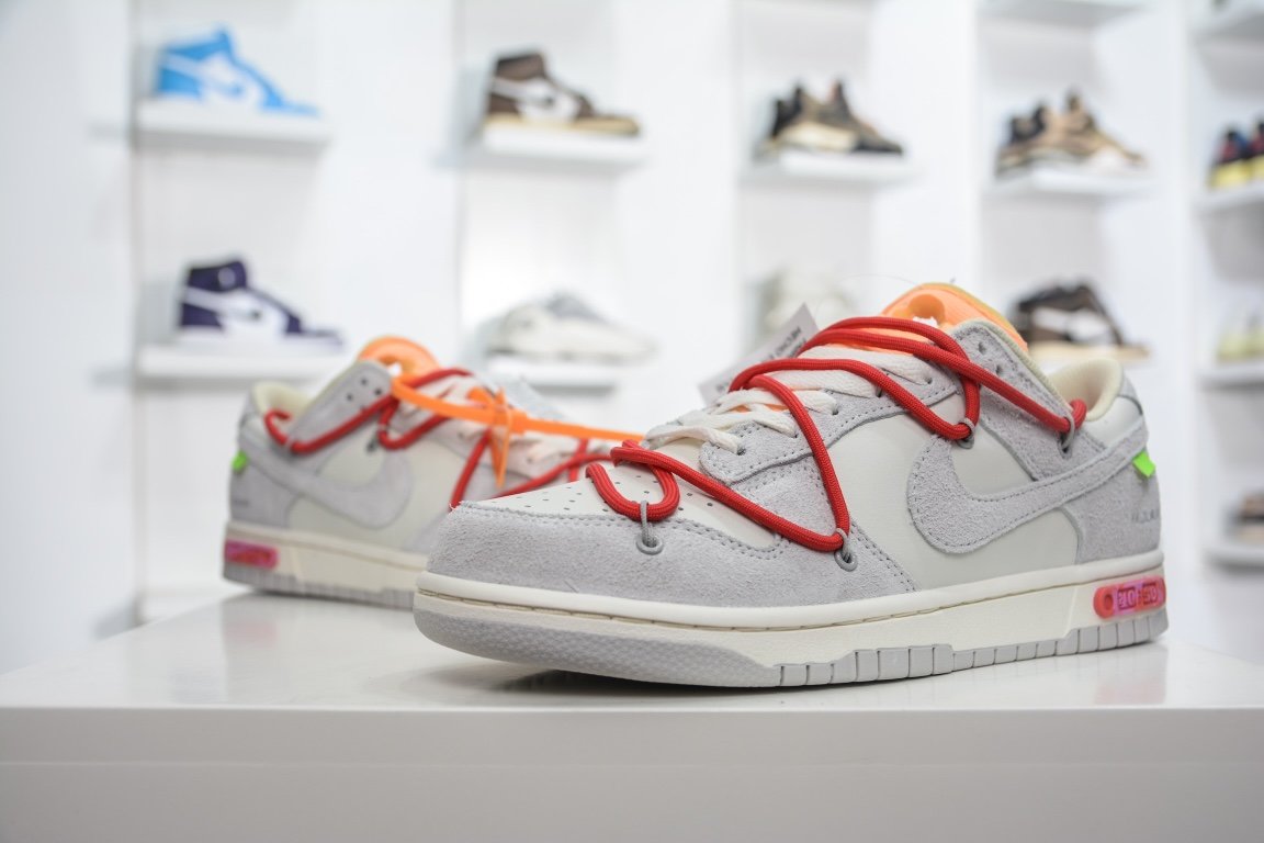 380 独家纯原给足优势 Off-White x Nike Dunk Low "The 50" No.40 灰白DJ0950-103