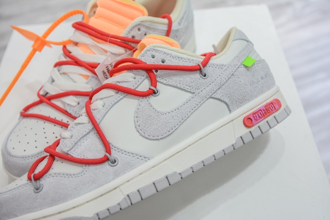 380 独家纯原给足优势 Off-White x Nike Dunk Low "The 50" No.40 灰白DJ0950-103