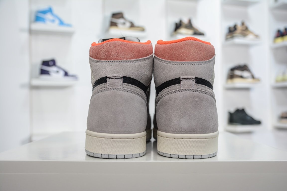 260 Air Jordan 1 og "Neutral Grey"三文鱼 东莞大厂出品 555088-018