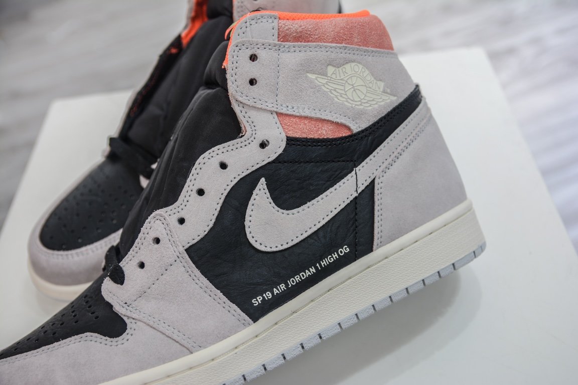 260 Air Jordan 1 og "Neutral Grey"三文鱼 东莞大厂出品 555088-018