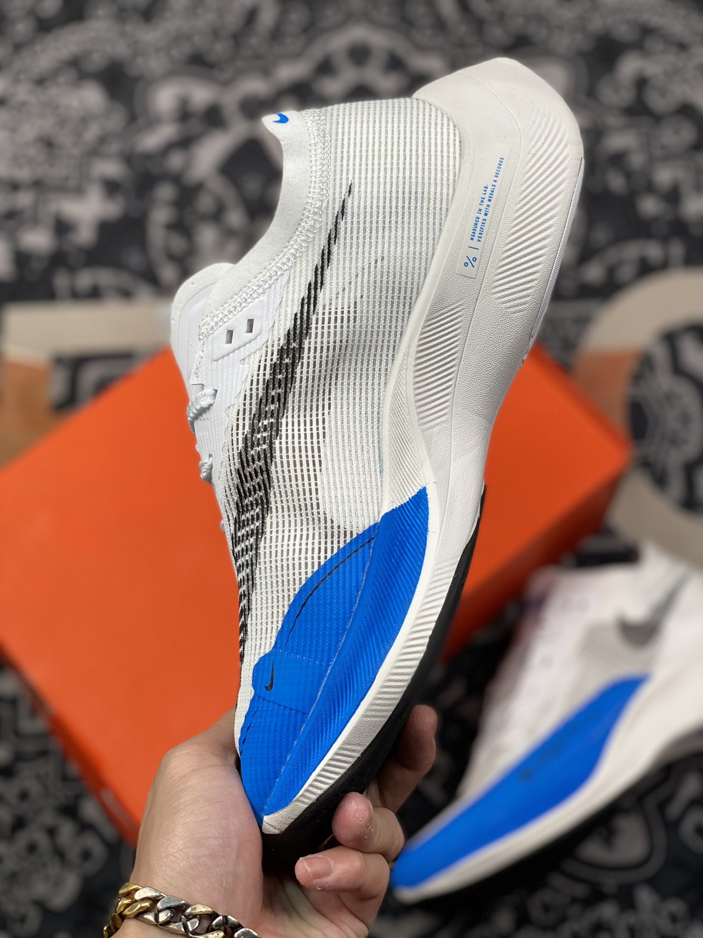 200 Nike Zoom Vaporfly Next％ 2 马拉松 白蓝 超轻透气网面前卫跑步鞋CU4111-102