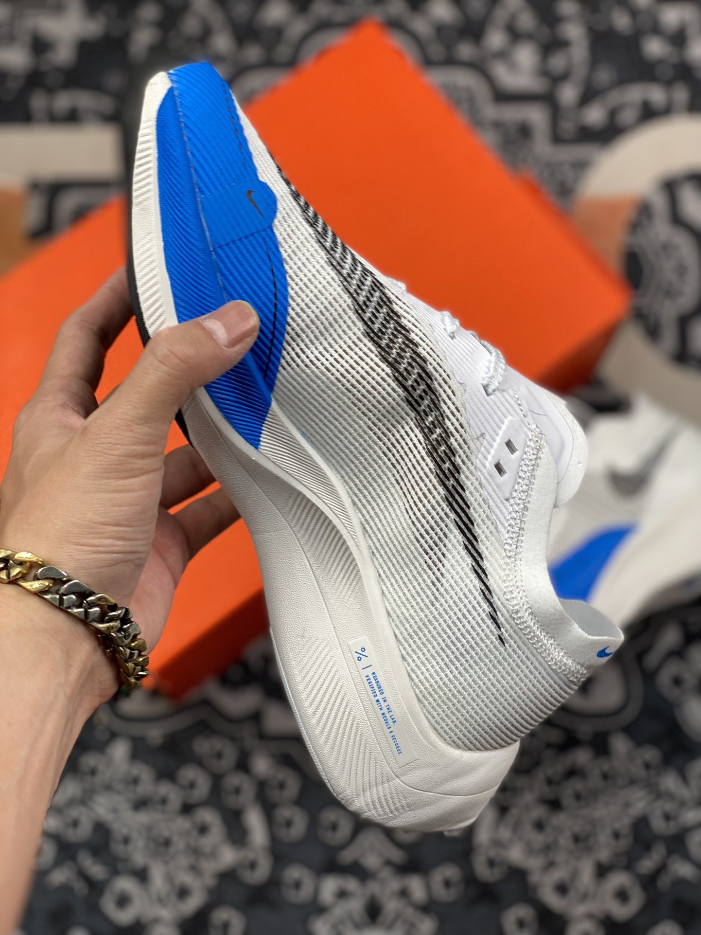 200 Nike Zoom Vaporfly Next％ 2 马拉松 白蓝 超轻透气网面前卫跑步鞋CU4111-102