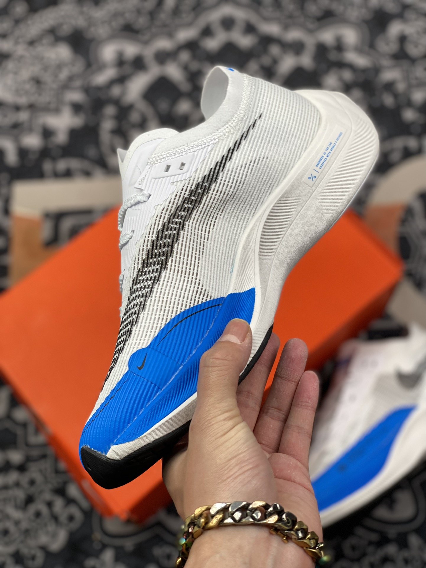 200 Nike Zoom Vaporfly Next％ 2 马拉松 白蓝 超轻透气网面前卫跑步鞋CU4111-102