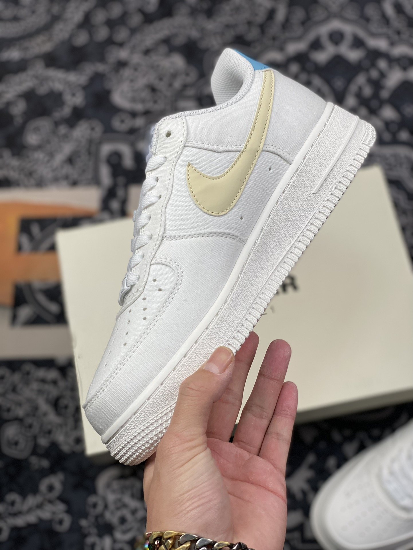 220 Nike Air Force 1 ’07 米兰布 空军一号低帮休闲板鞋 DG2296-006