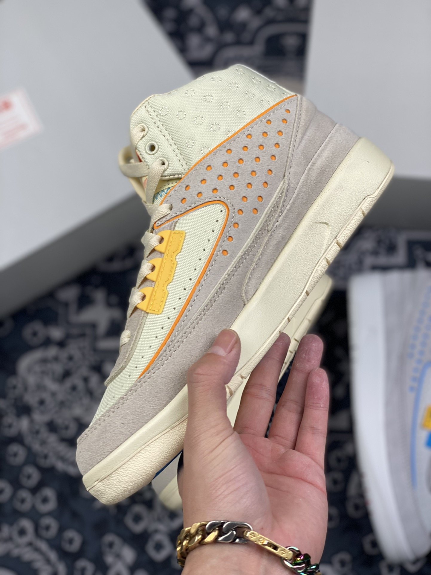 240 Union x Air Jordan 2 “Grey Fog” 联名米黄色迈克尔·乔丹乔丹2代 DN3802-200