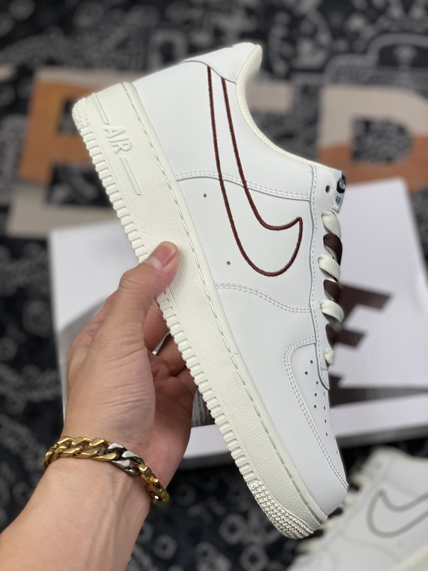 220 Nike Air Force 1 空军一号电绣棕CL6326-138