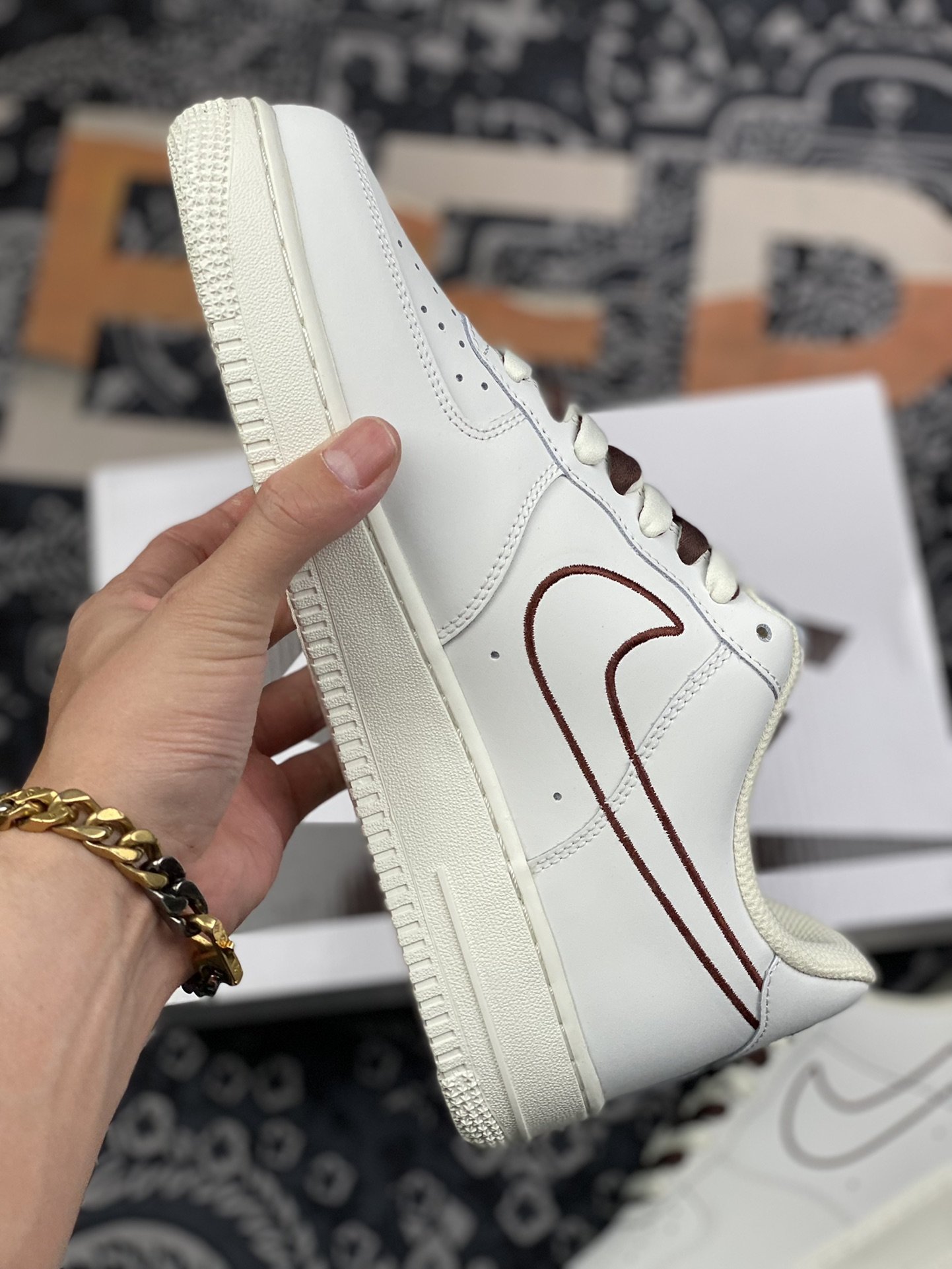 220 Nike Air Force 1 空军一号电绣棕CL6326-138