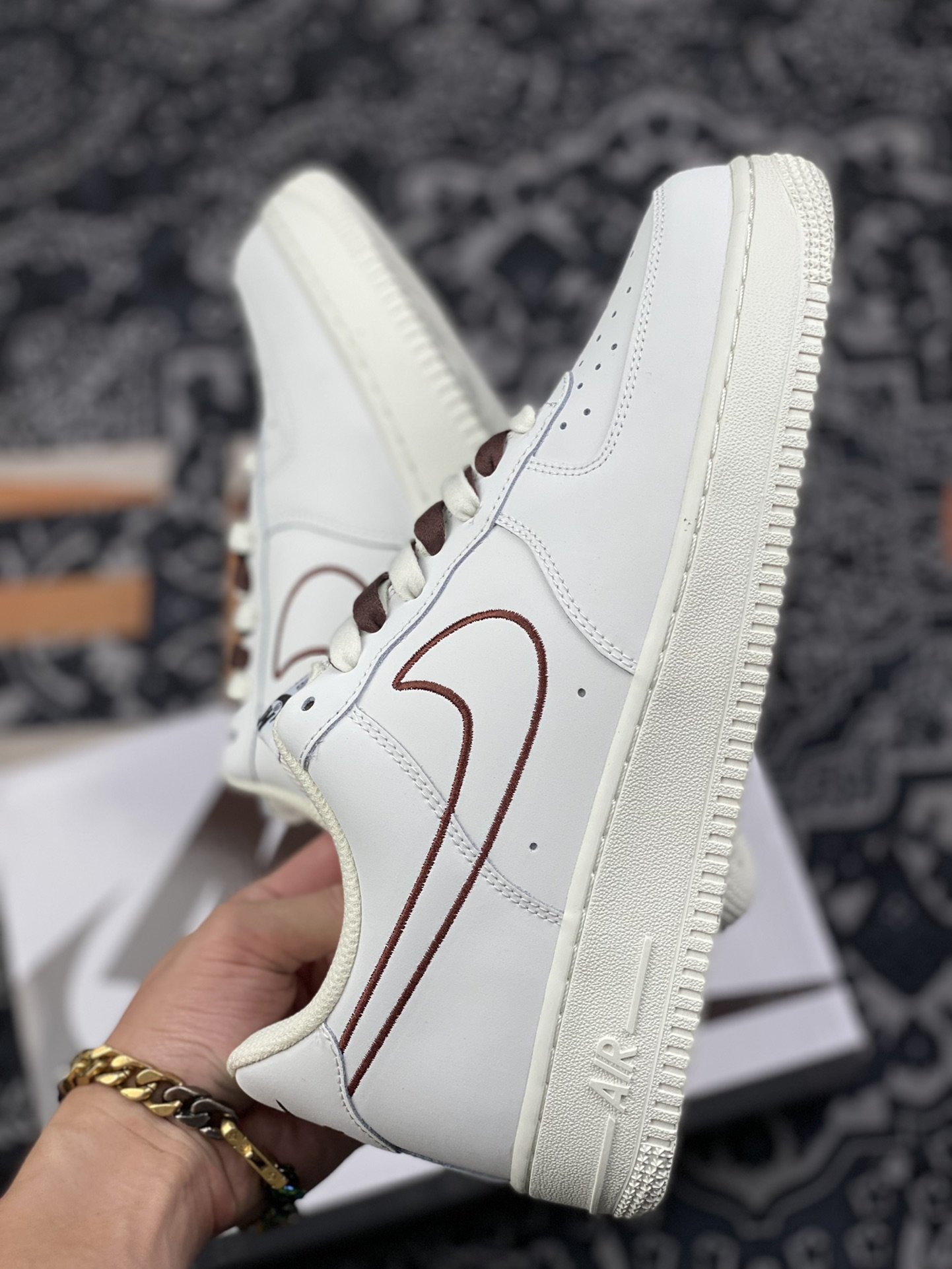 220 Nike Air Force 1 空军一号电绣棕CL6326-138