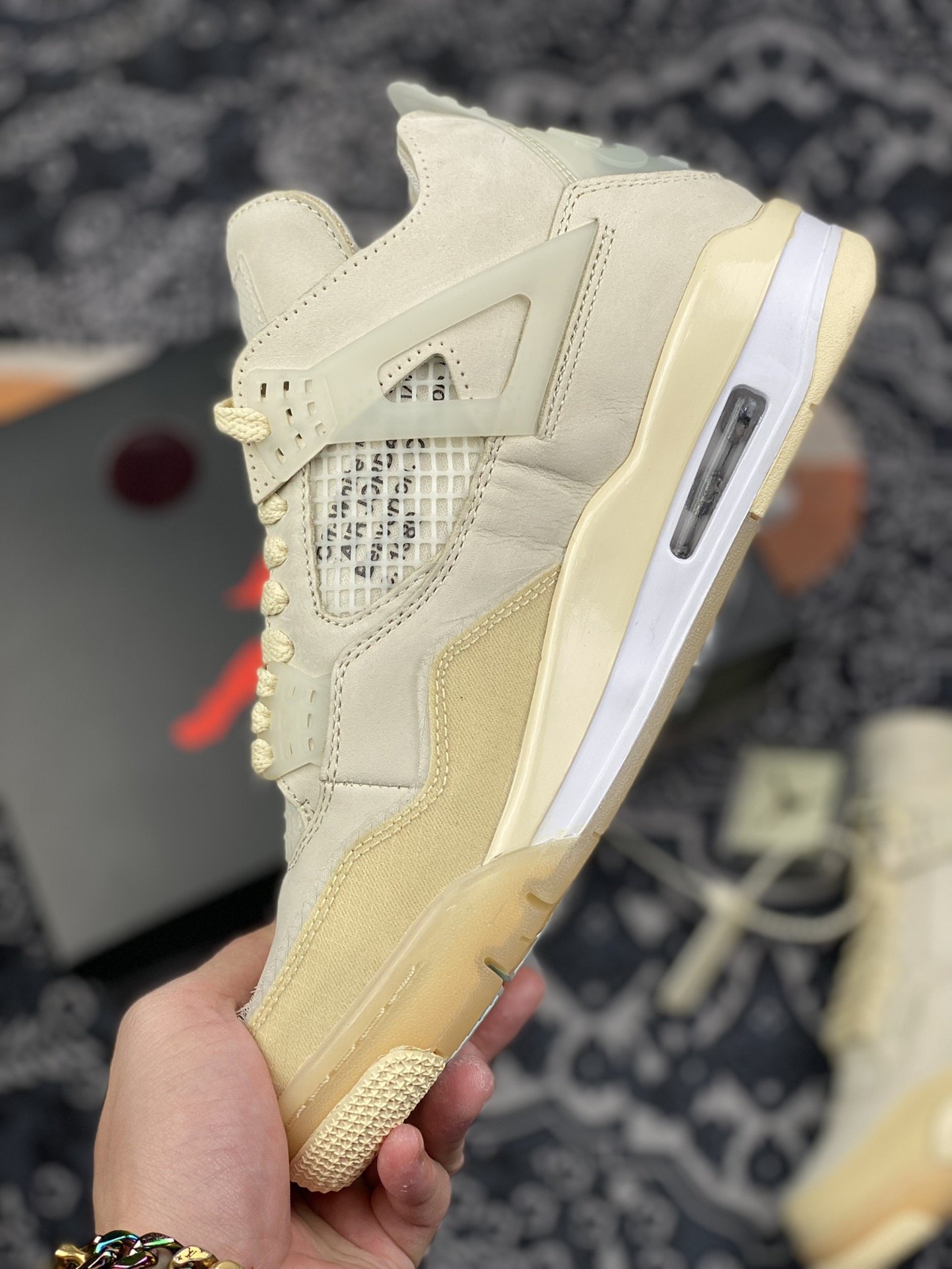 520 纯原  aj4 " 米白 耗时多个月巨作