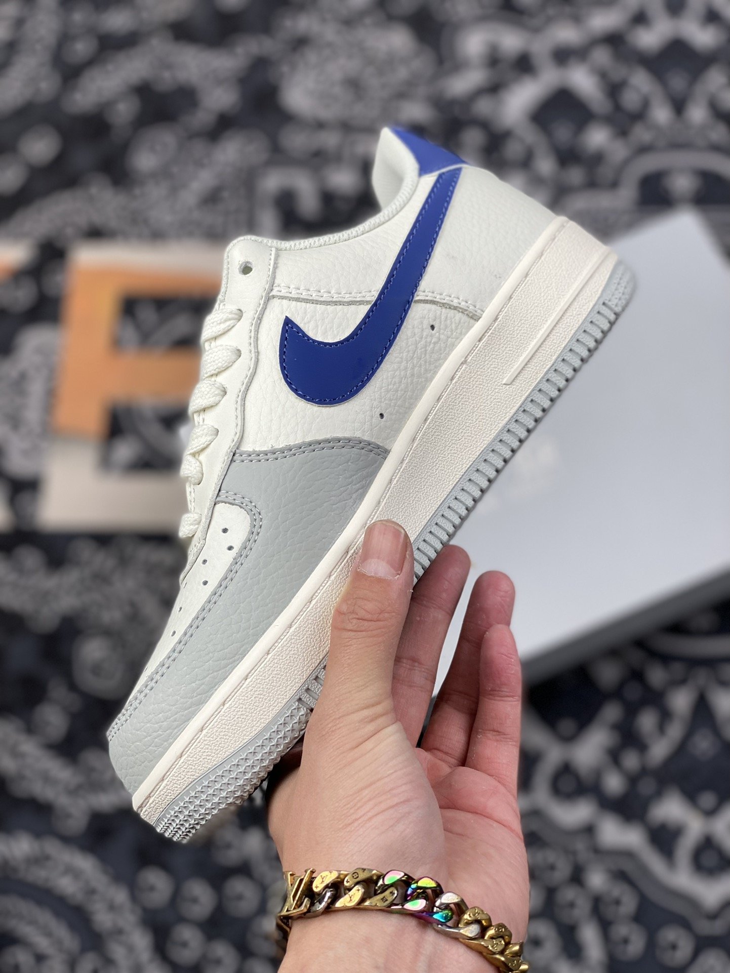 200 Air Force 1’07 Low 白灰蓝3M 原楦头原纸板CT5566-033