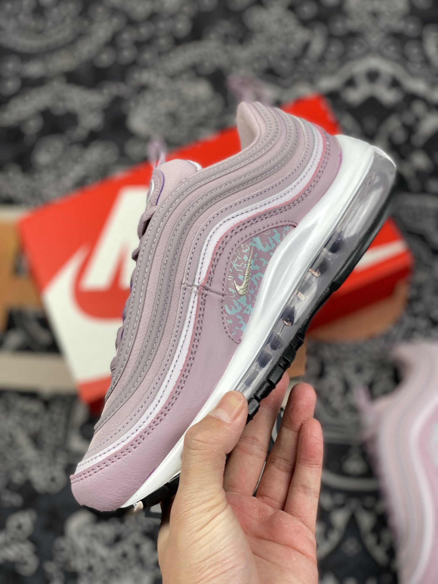 240 Nike Air Max 97 子弹反光全掌气垫跑鞋 DH0558-500