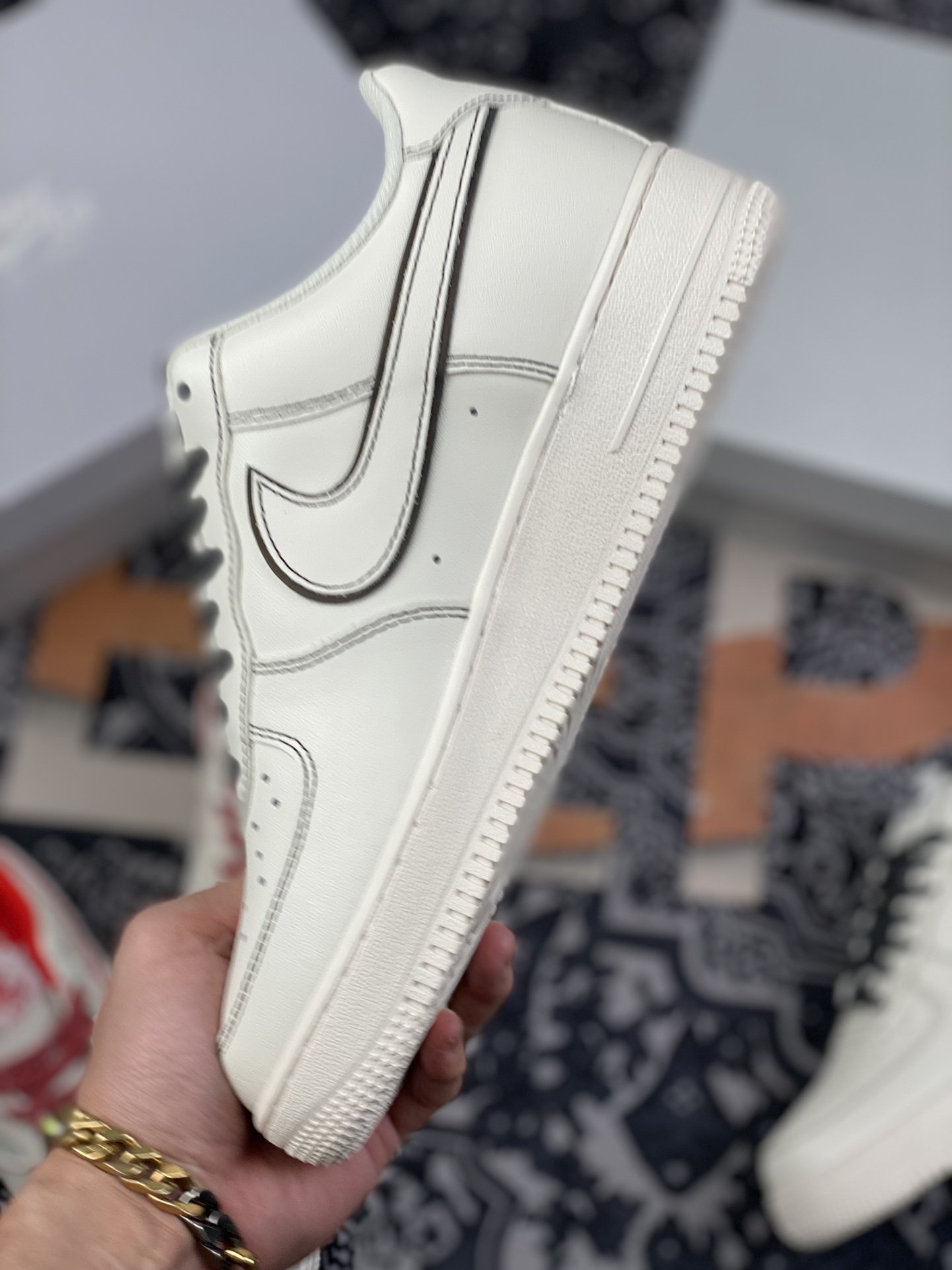 220 Nike Air Force 1 Low ’07 “兔八哥”黑白满天星低帮空军一号休闲板鞋315122-808