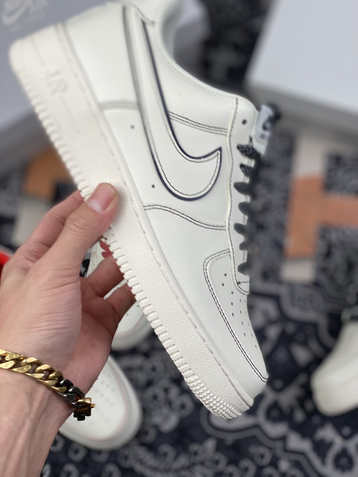 220 Nike Air Force 1 Low ’07 “兔八哥”黑白满天星低帮空军一号休闲板鞋315122-808