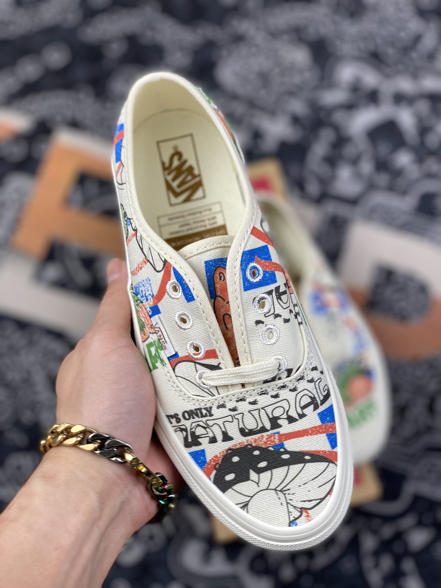 160 vans authentic 2022 清爽夏日图案印花