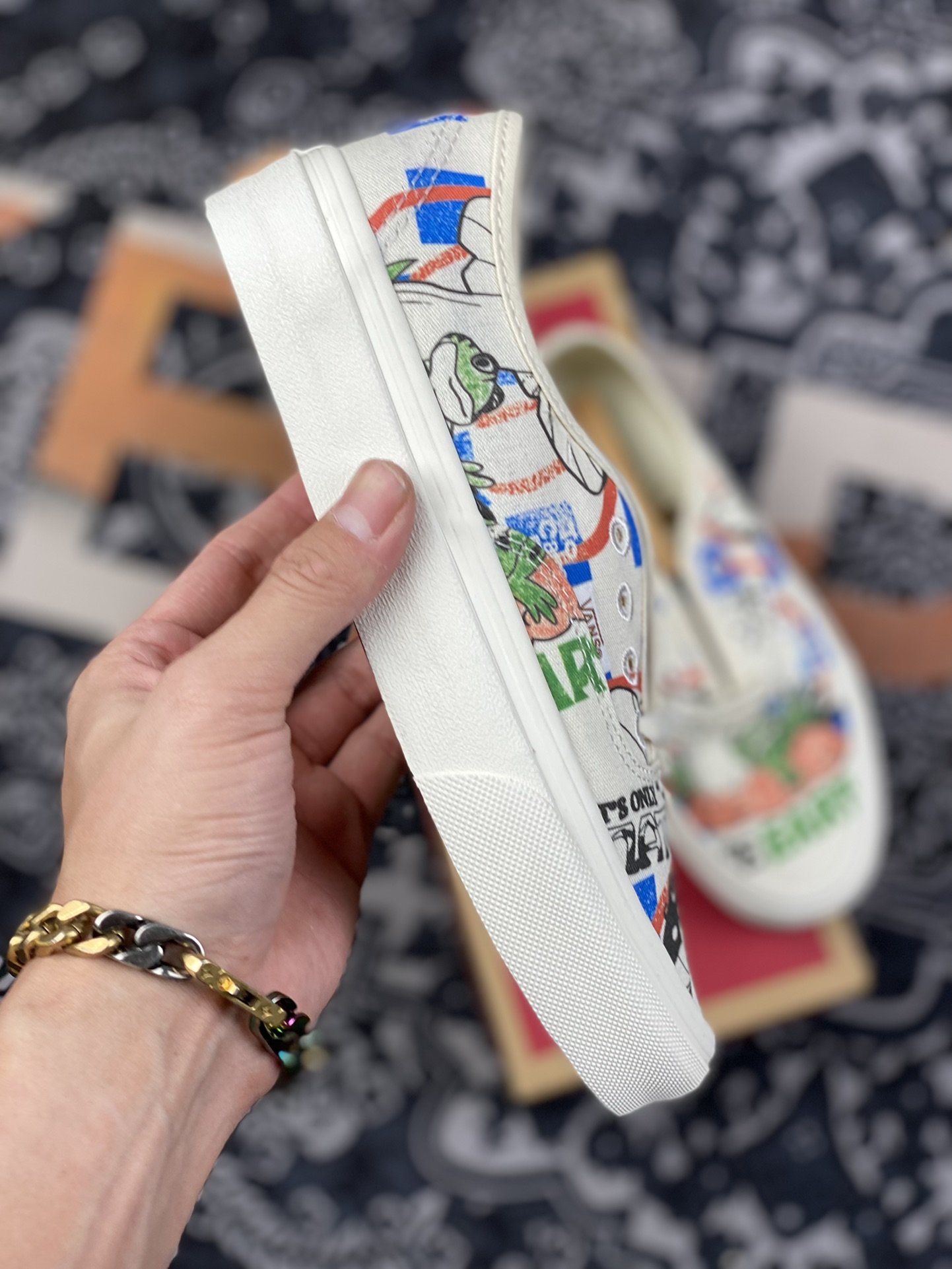 160 vans authentic 2022 清爽夏日图案印花